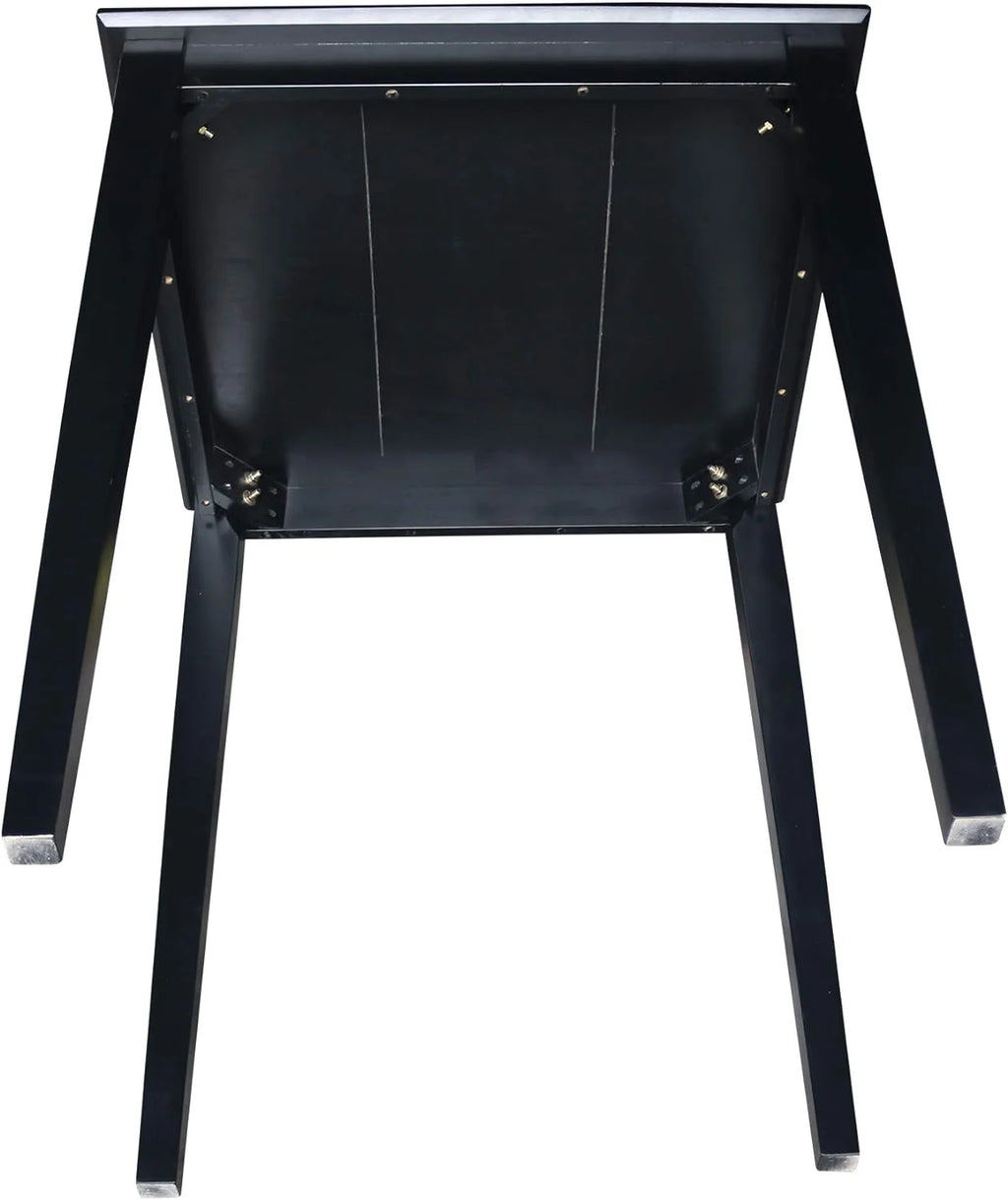 Black Solid Wood Dining Table F740845