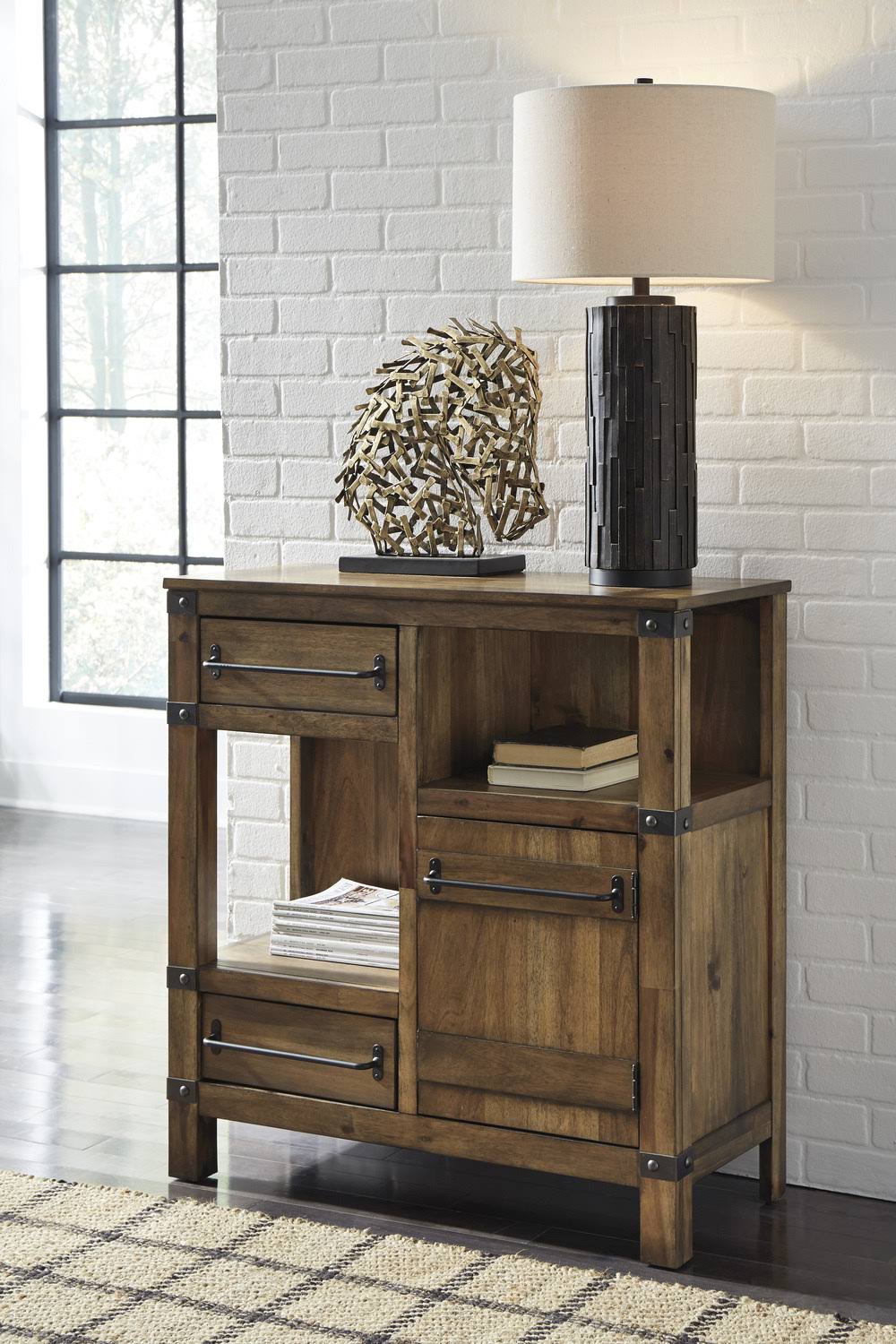 Brown Accent Cabinet E418