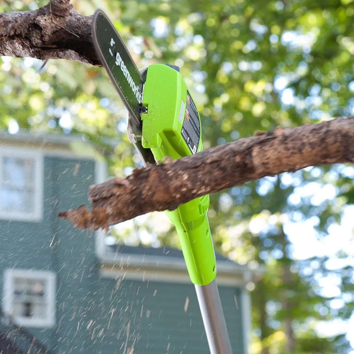 40V Cordless Battery Powered Pole Saw with 2.0 Ah Battery & Charger F25827