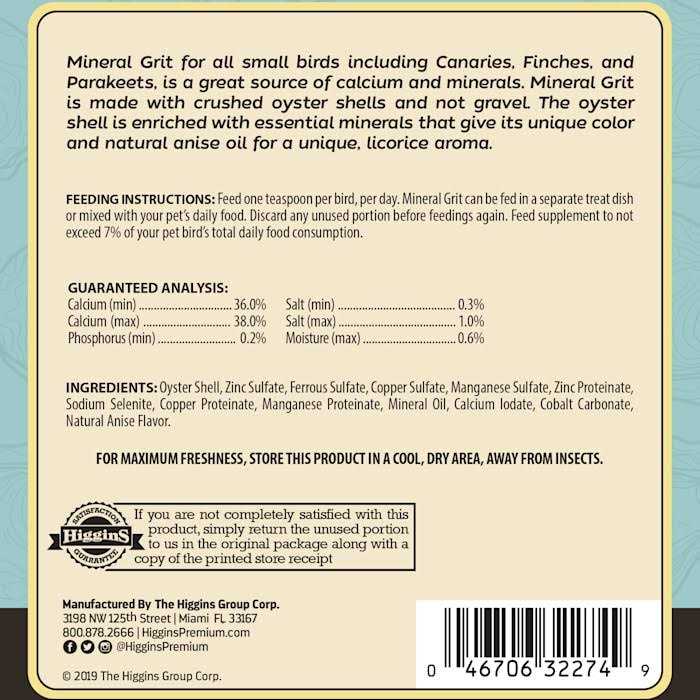 Mineral Grit Pet Supplies O7875