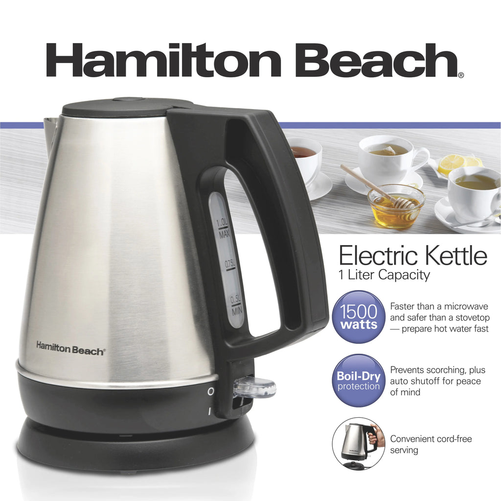 1 Liter Stainless Steel Electric Kettle N970174