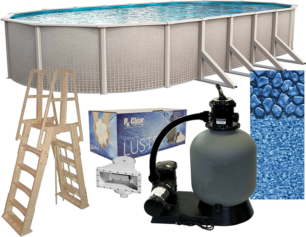 15' x 30' Oval 48 Wall Above-Ground Swimming Pools S3853