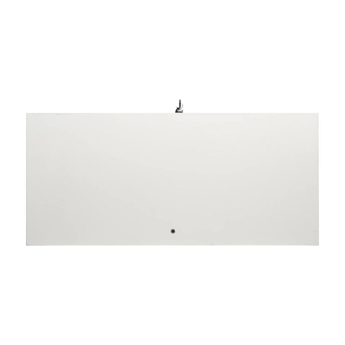 White Two Door Glass Cabinet with 4 Shelves U12612