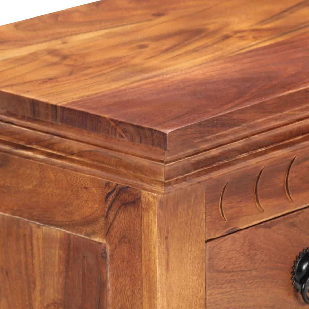 Solid Acacia Wood Sideboard W143