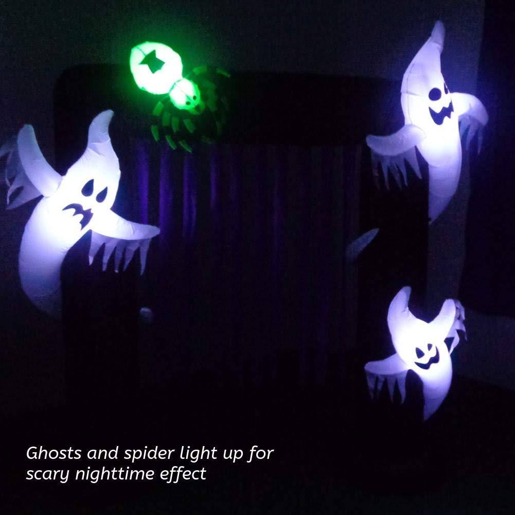 Inflatable Outdoor Halloween Decoration Ghost Arch 8 Feet Tall T80557