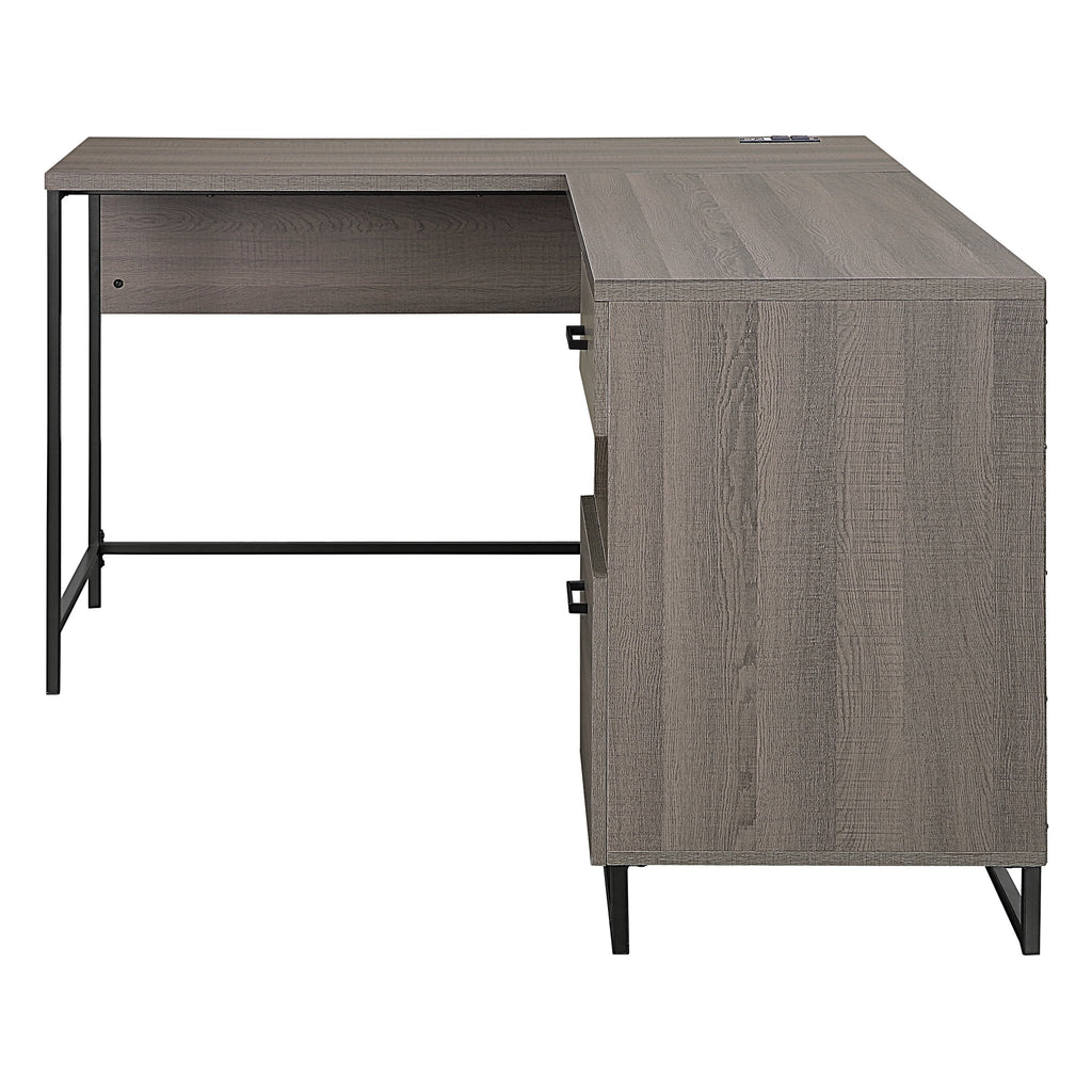 L-Shape Desk with Power and Storage M90572