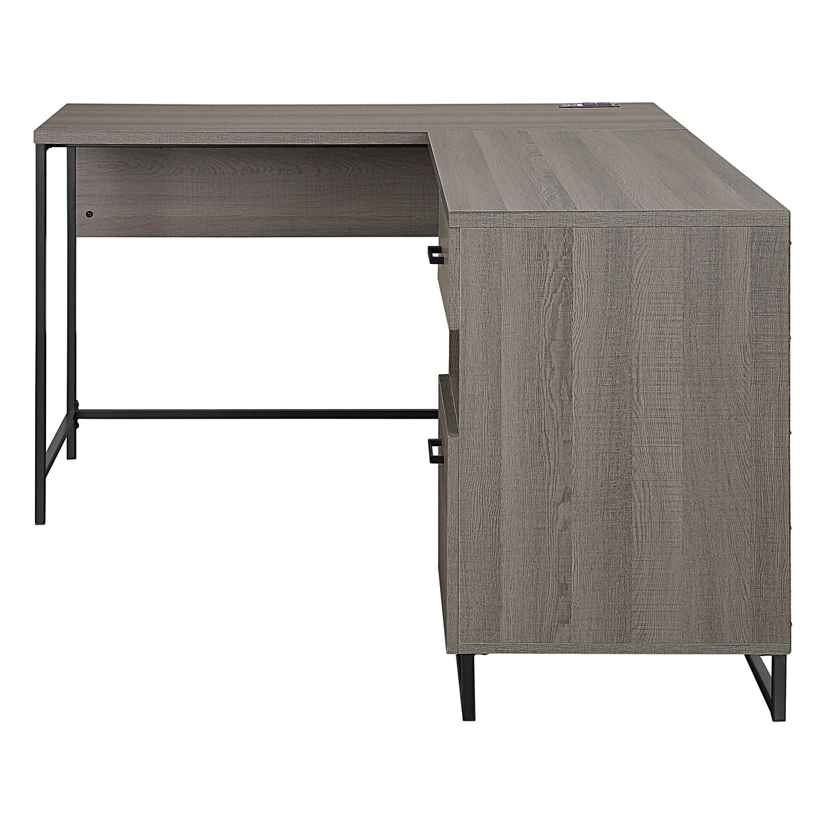 L-Shape Desk with Power and Storage M90572