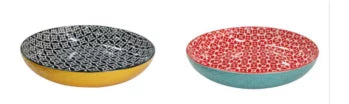 11.5" 2.9 Qt Ceramic Serving Bowls Set of 2 F660
