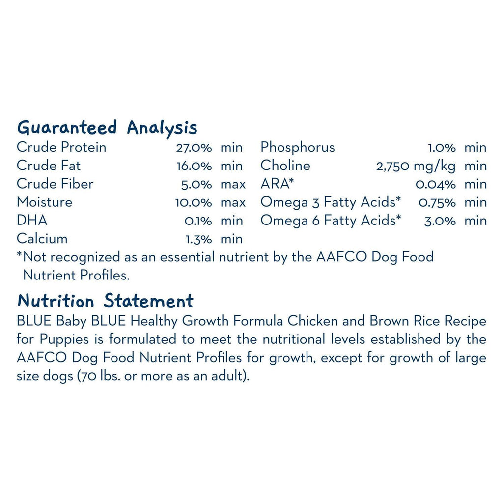 Chicken and Brown Rice Puppy Dry Dog Food C216