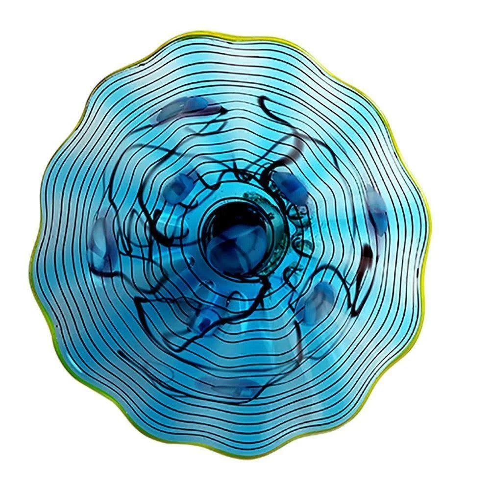 Aqua Glass Wall Plate U747