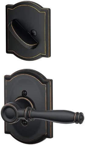 Aged Bronze Dummy Interior Pack with Deadbolt Cover Pla Z7909