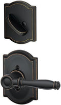 Aged Bronze Dummy Interior Pack with Deadbolt Cover Pla Z7909