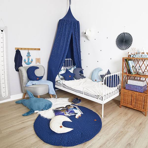 Bed Canopy + Floor Mat - Navy H465453