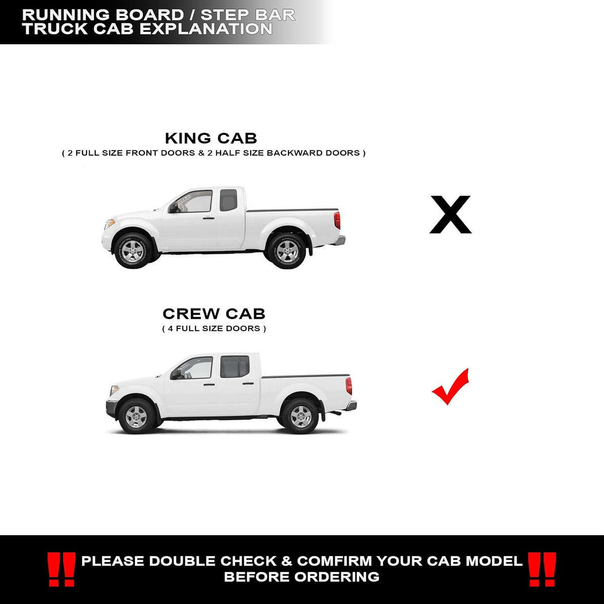 Black 4 Oval Side Step Nerf Bars Crew Cab P8227