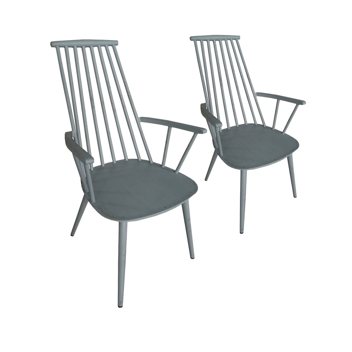 Aluminum Indoor/Outdoor Dining Chair Set of 2 Gray Z48333