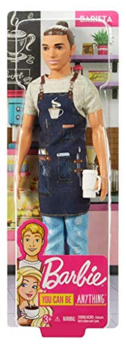 Barista Doll Wearing Café Apron A8453