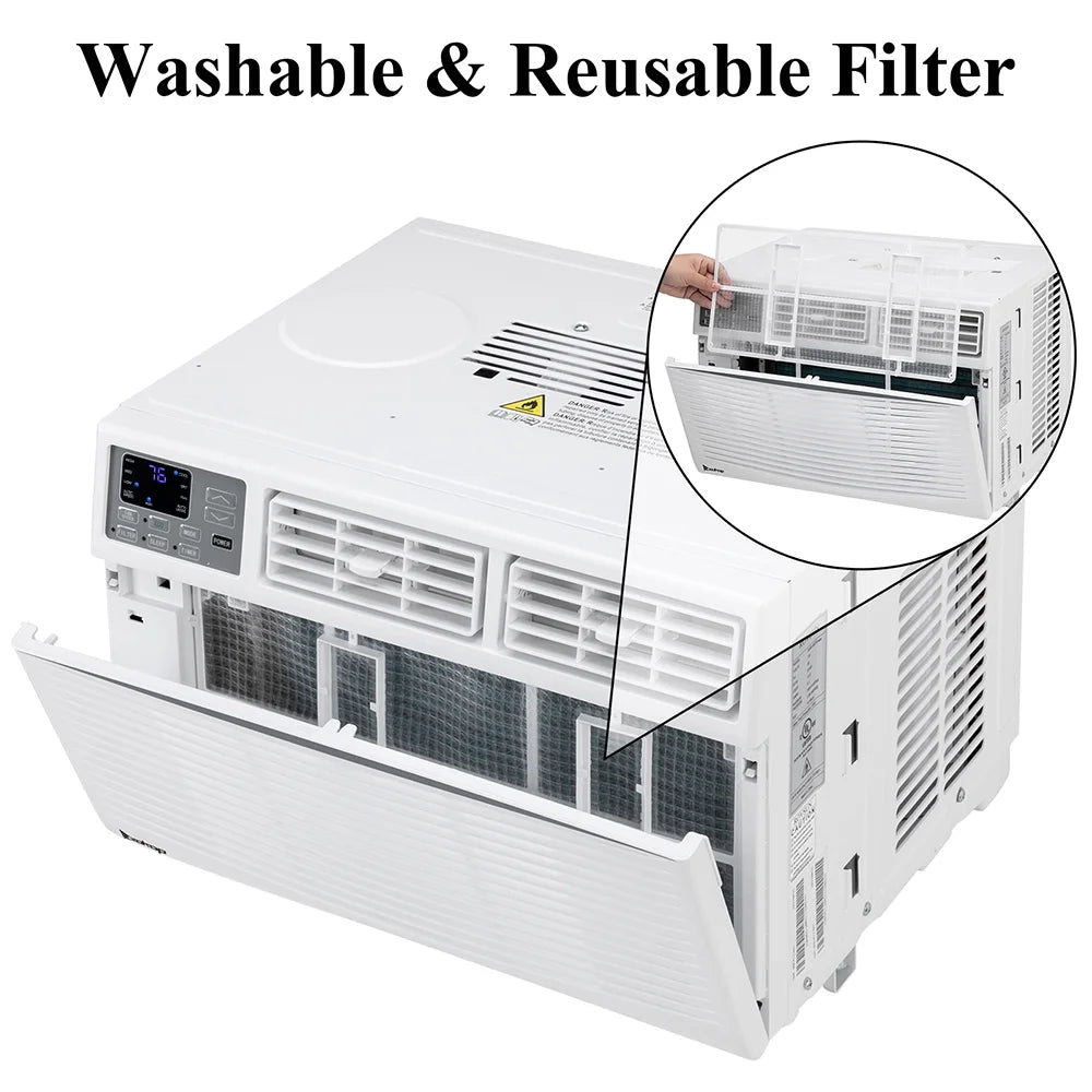8,000 BTU White Window Air Conditioner U74142