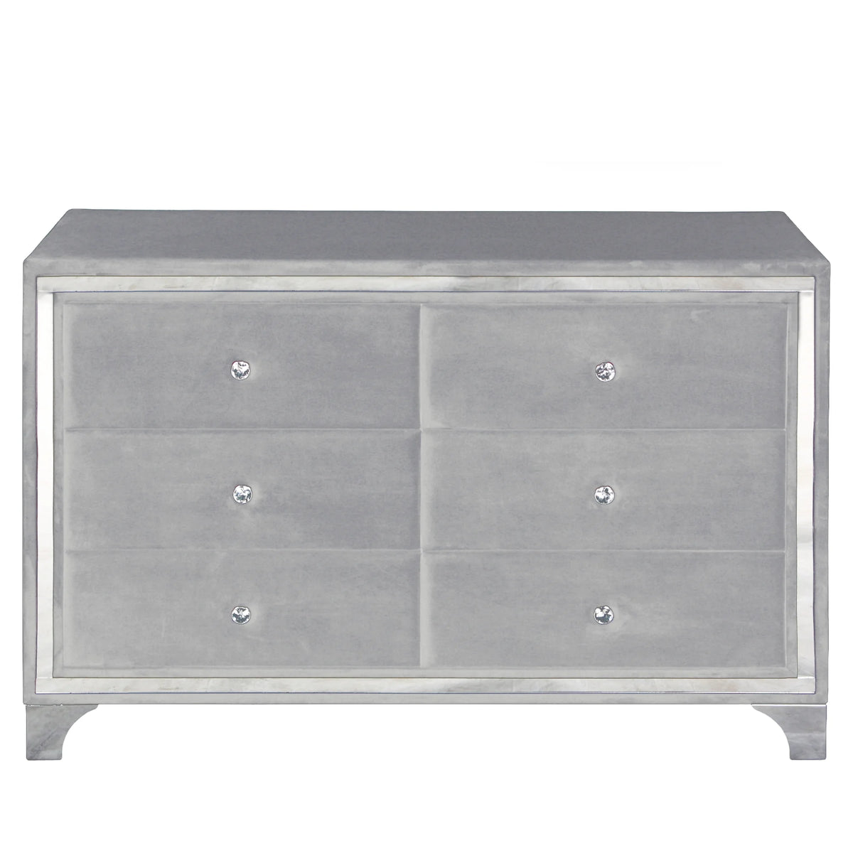Gray Velvet Double Dresser X9546
