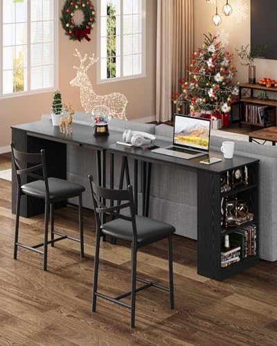 3 Piece Bar Table and Chairs Set with Flip Top Extension K63428