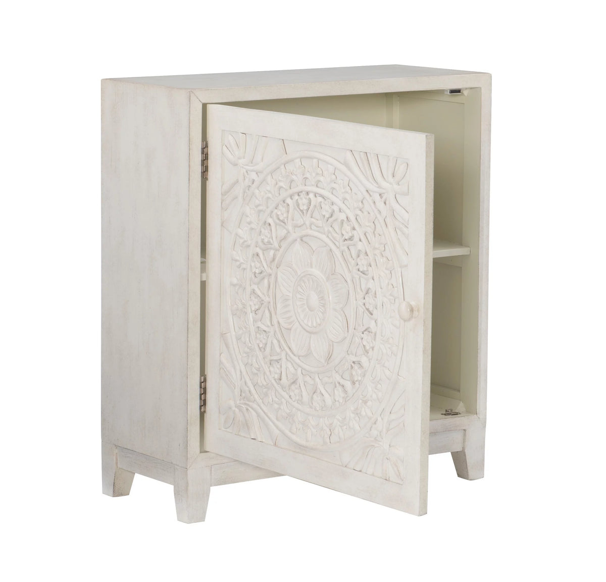 White Cabinet Table V341