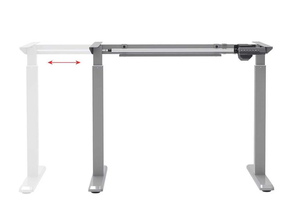 Height Adjustable Sit-Stand Desk Frame Grey F1106