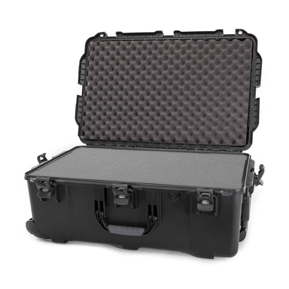 Black Waterproof Wheeled Hard Case with Foam Insert Q625358