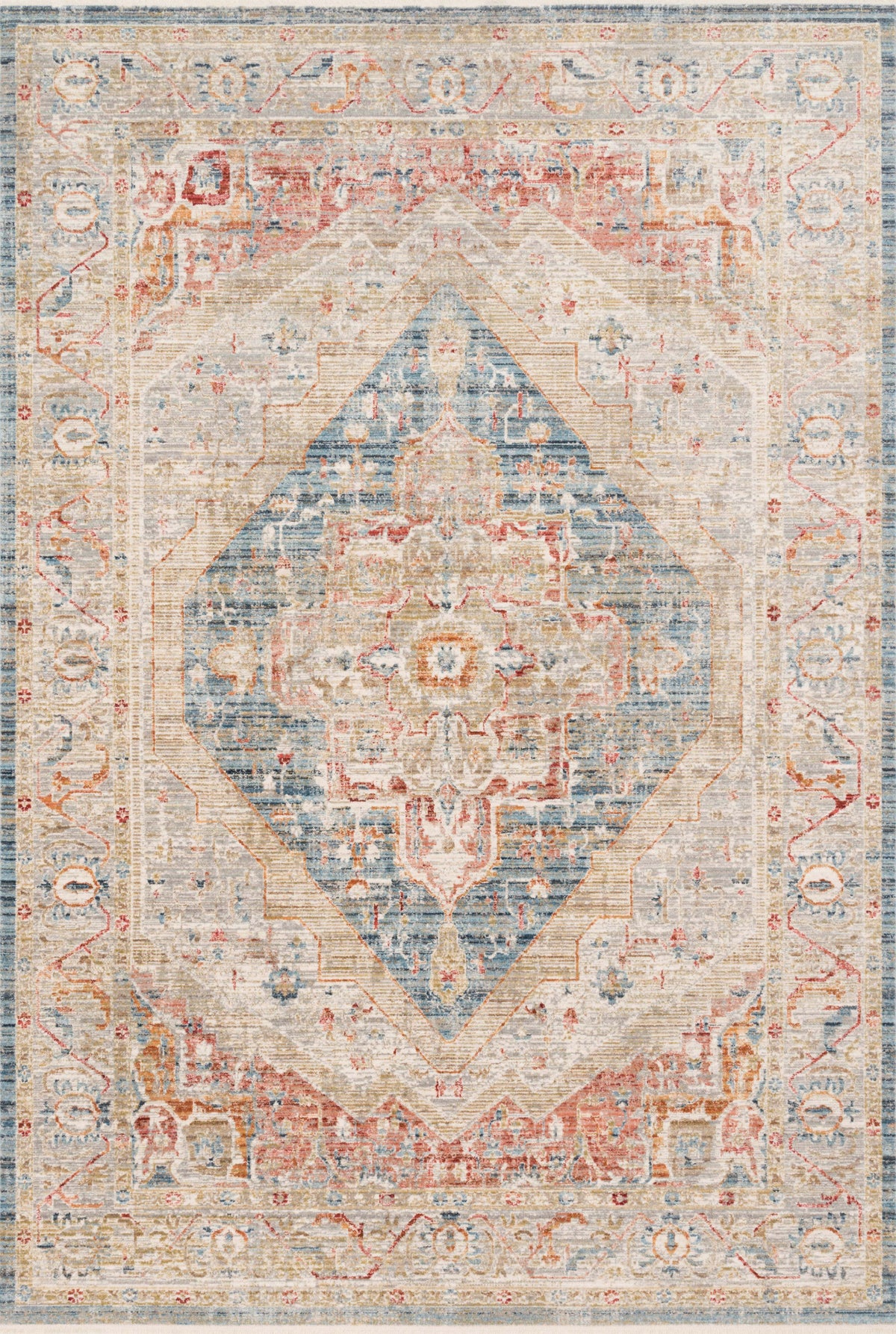 Blue Multi Rug N291