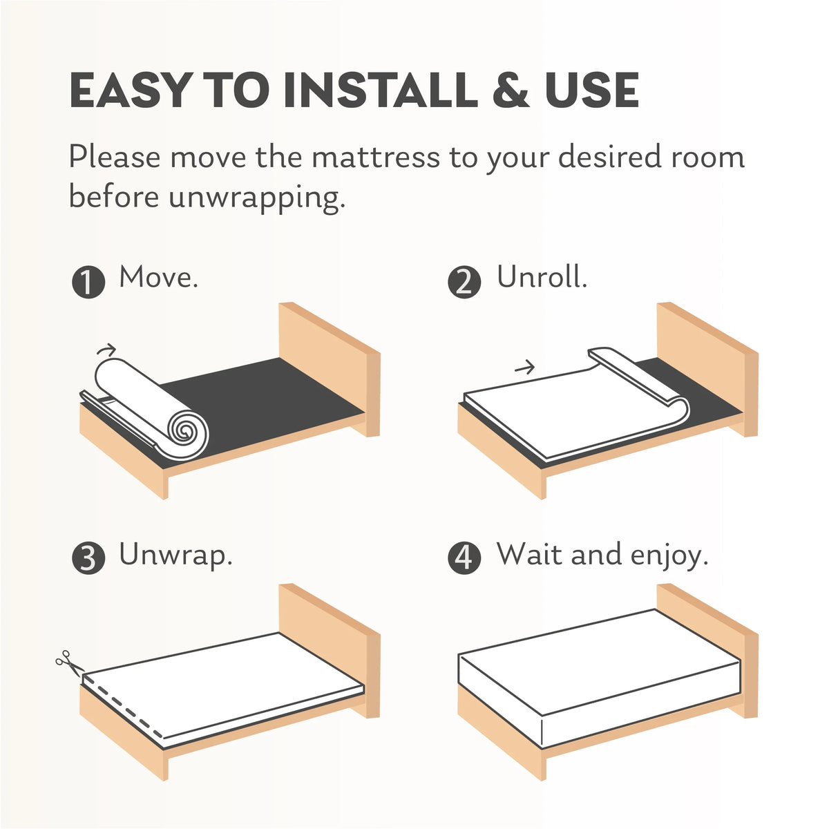 14 inch Queen Gel Memory Foam Mattress D831808