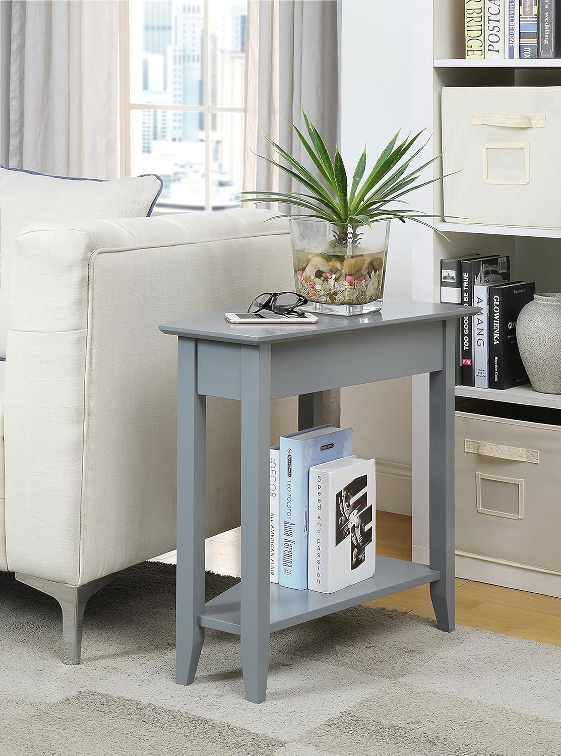 Cherry Wedge End Table F614