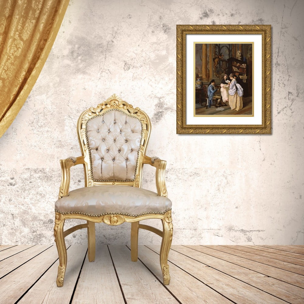 Gold Ornate Wood Framed Art Print H60389
