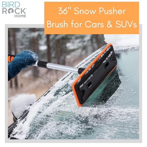 55" Extendable Snow Brush with 14" Foam Head & Detachable Scraper G55554