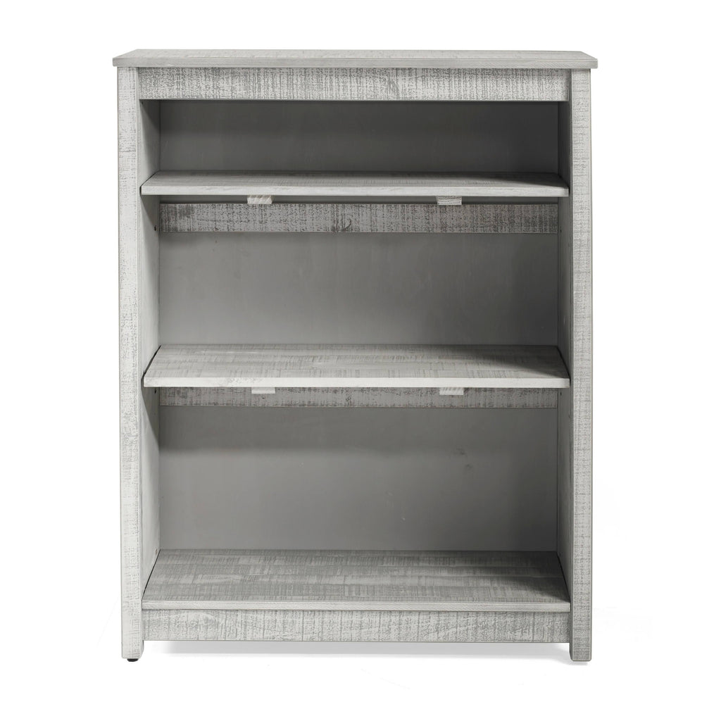 Grey Wood 3-Shelf Bookcase F945360
