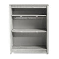 Grey Wood 3-Shelf Bookcase F945360