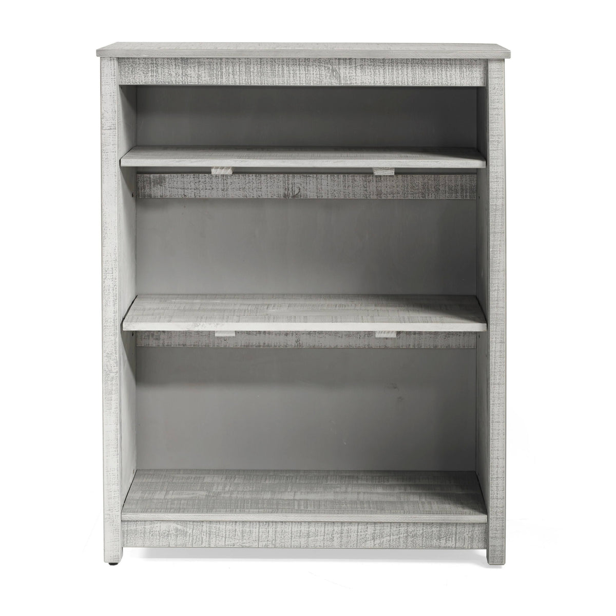 Grey Wood 3-Shelf Bookcase F945360