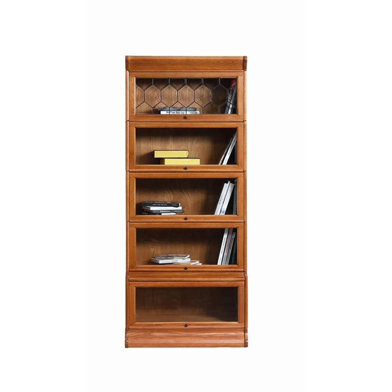 5-Stack Wood Barrister Bookcase in Cherry G3588