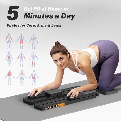 Pilates Reformer Machine with Resistance Bands and Balance Board L4250