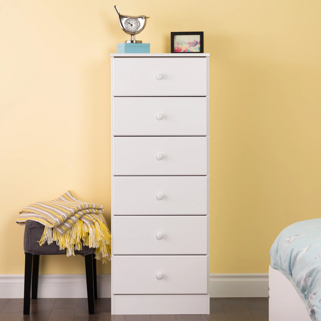 Black 6 Drawer Dresser V7589