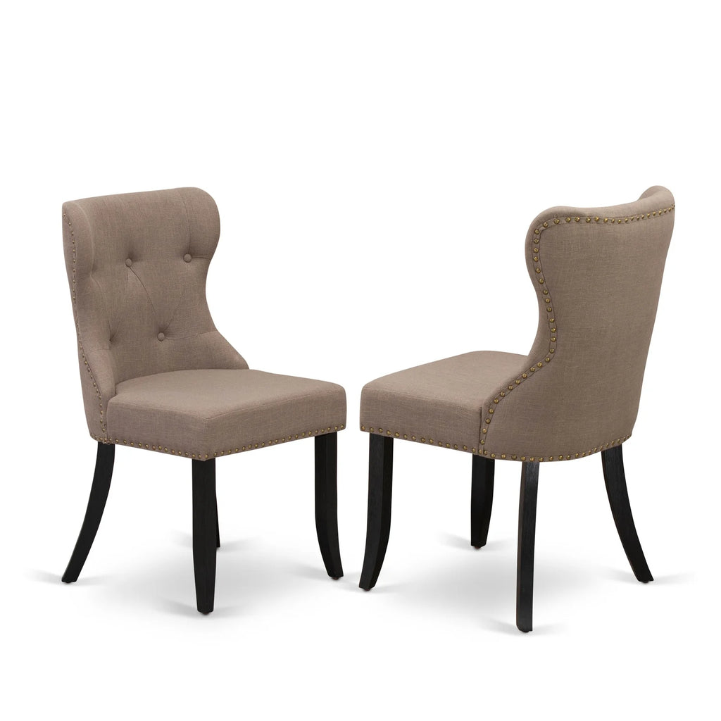 6-Piece Dining Table Set with Tufted Chairs and Bench J126
