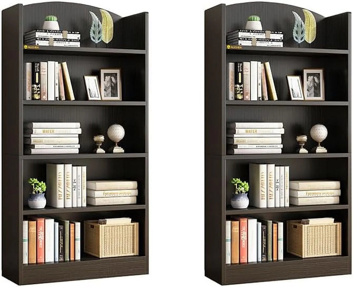 Wood 5 Tier Bookshelf H82260