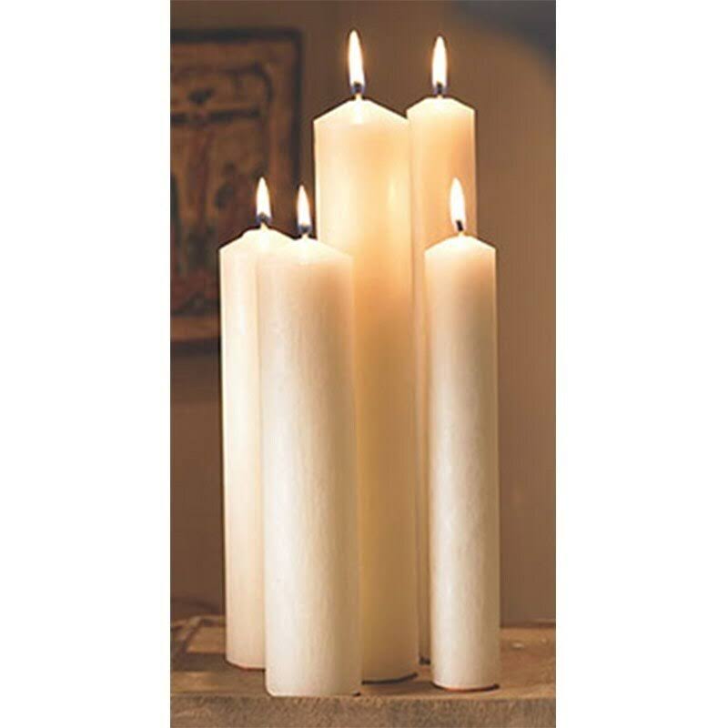 Altar Candle 51% Beeswax 7/8 x 12 Pack of 24 V168308