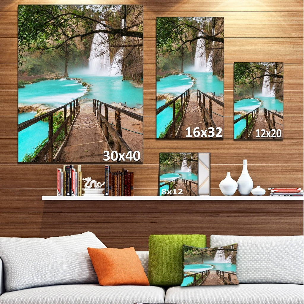 Oversized Landscape Canvas Art Green 30 in. Wide x 40 in. High P76540