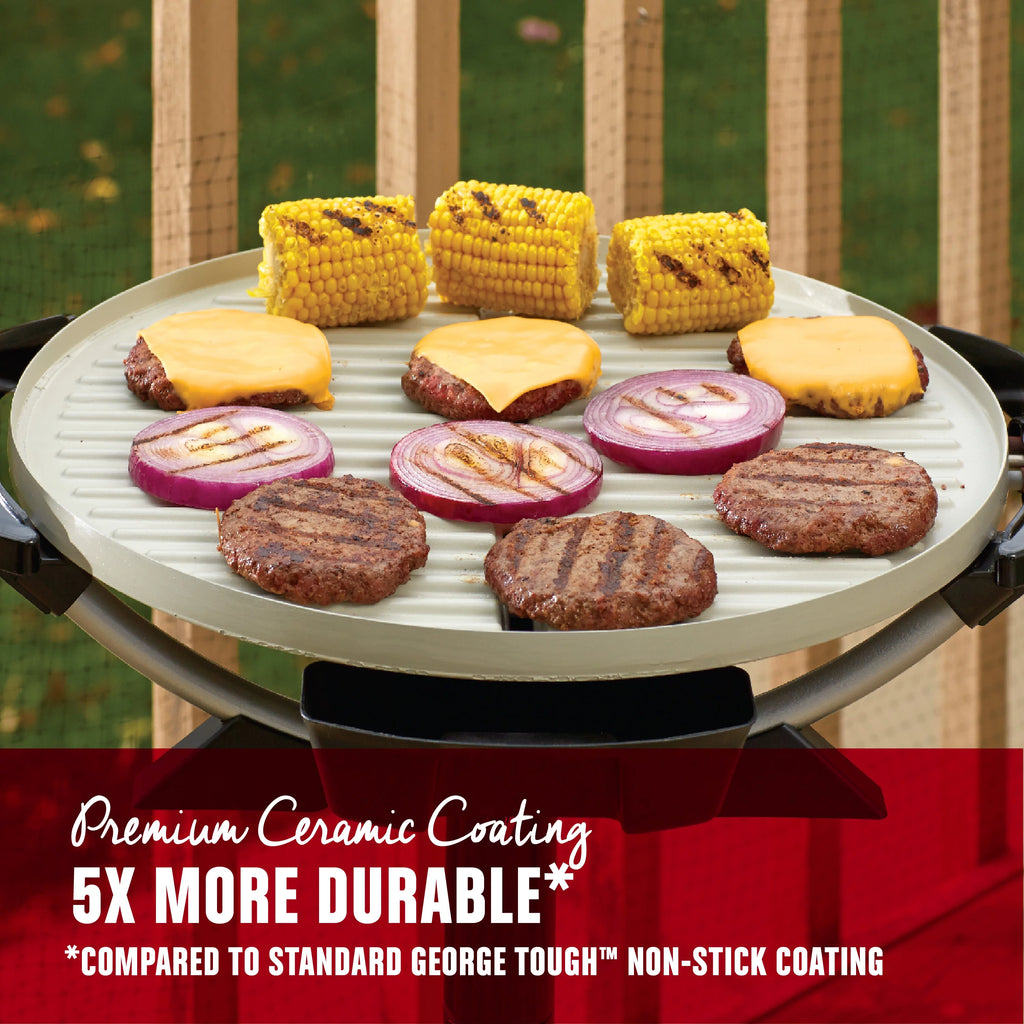 Electric Indoor Outdoor Grill with Ceramic Plates B93597