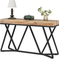 55" Wood Console Table with Metal Base Z7686