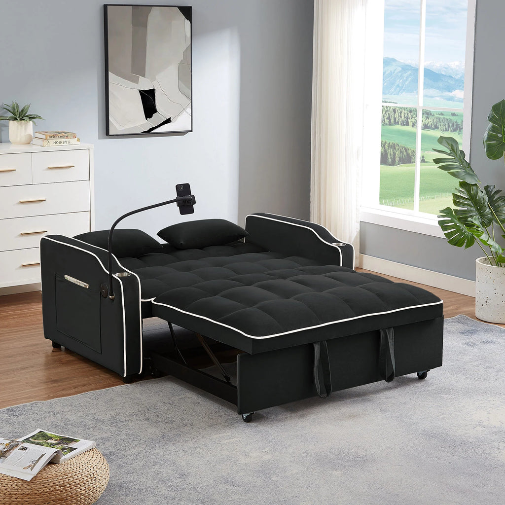 Oversized Convertible Sleeper Sofa Chair Bed E559