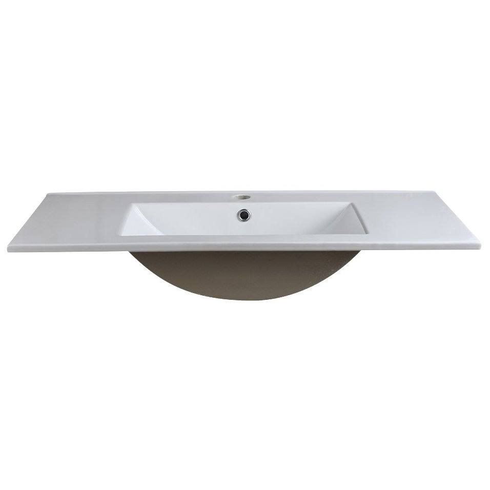 White Integrated Sink and Countertop U1600