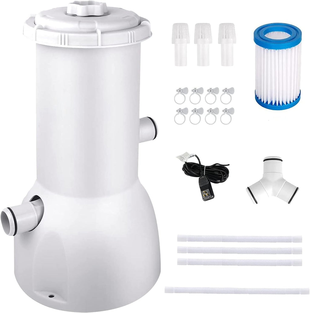 1000 GPH Above Ground Pool Filter Pump with Cartridge S470272