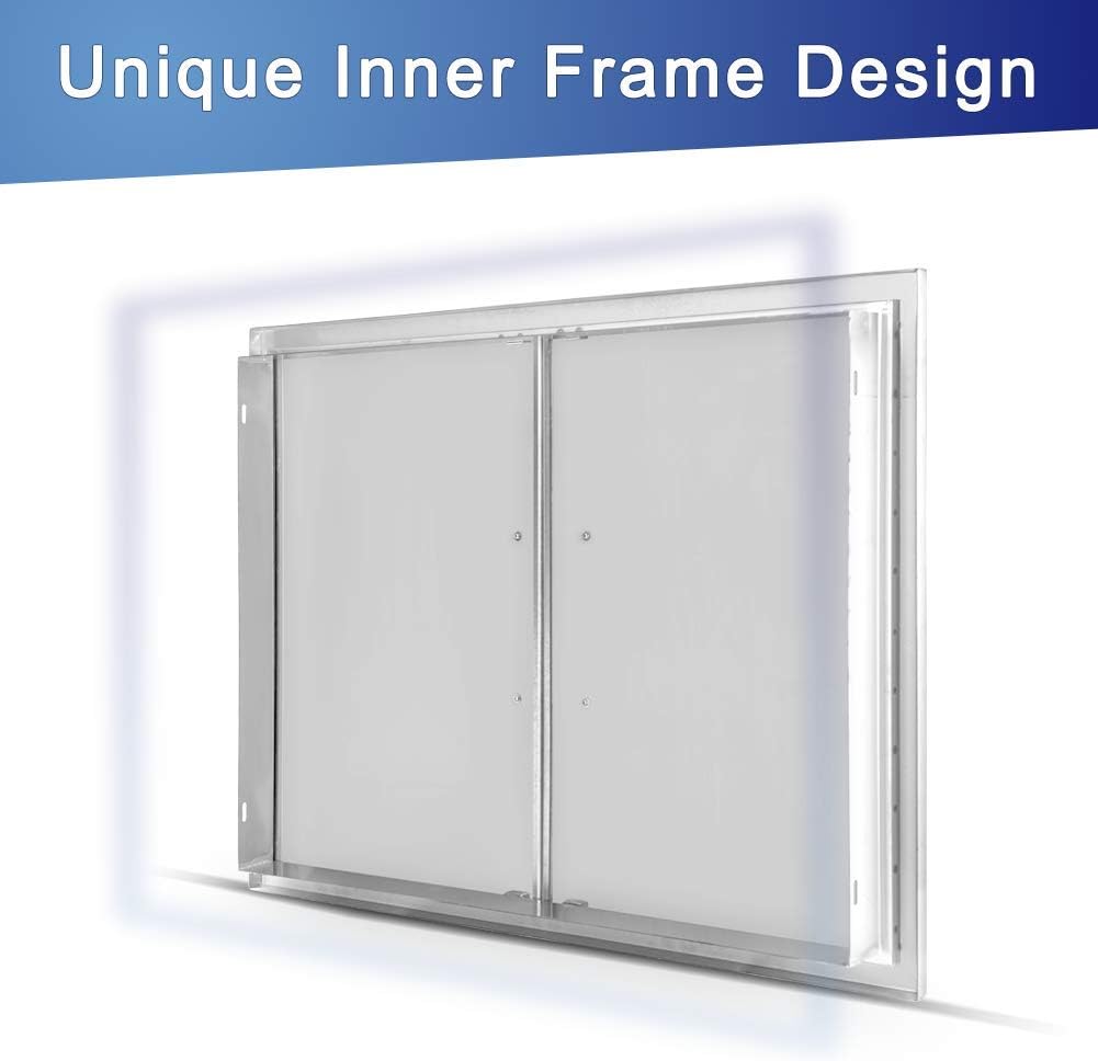 42 W X 21 H Stainless Steel Double Access Door Q82553