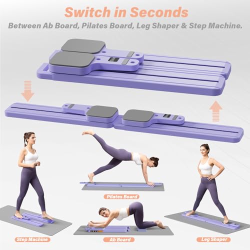 Pilates Reformer Machine with Resistance Bands and Balance Board L4250