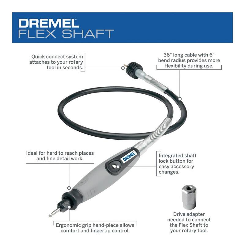 Variable Speed Corded Rotary Tool Kit with Flex Shaft Attachment C96784