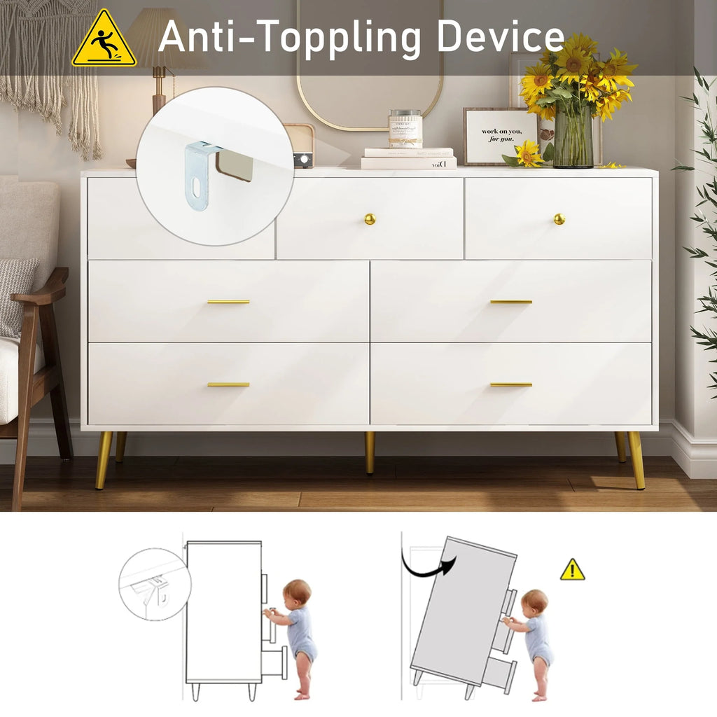 Black 3 Drawer Wood Dresser A434676